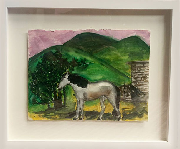 2 white horse